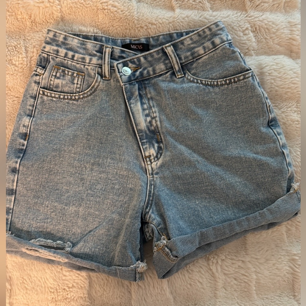 Women's Blue Denim Shorts